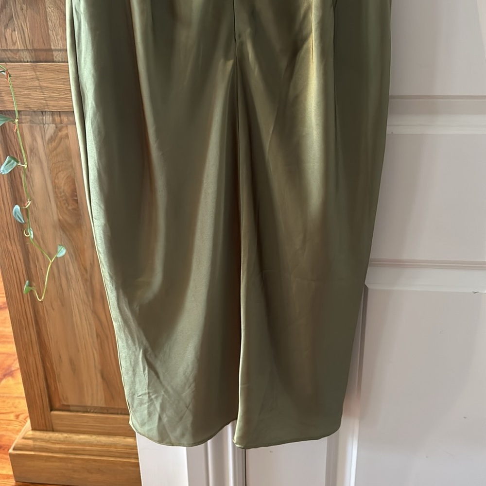 House of CB Olive Green Corset Midi Dress - Picture 11 of 16